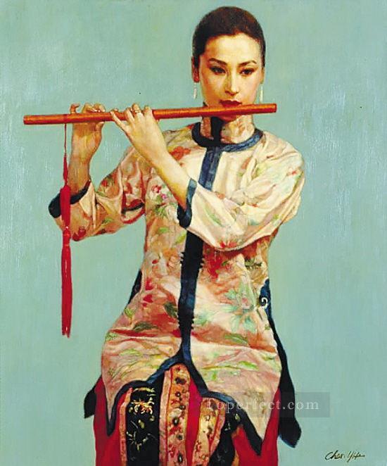 zg053cD132 中国の画家チェン・イーフェイ油絵